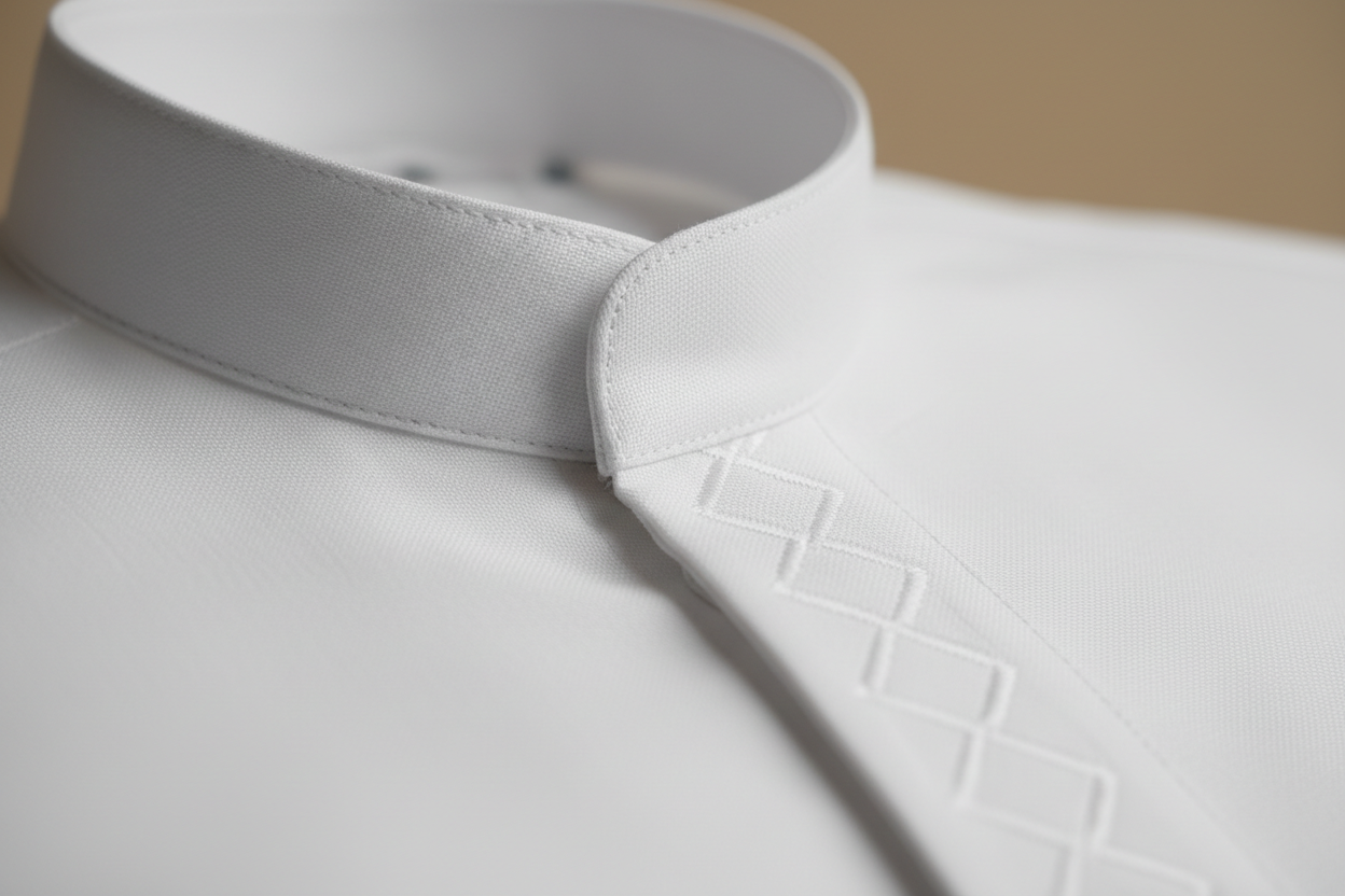 Premium White Thobe - Detail